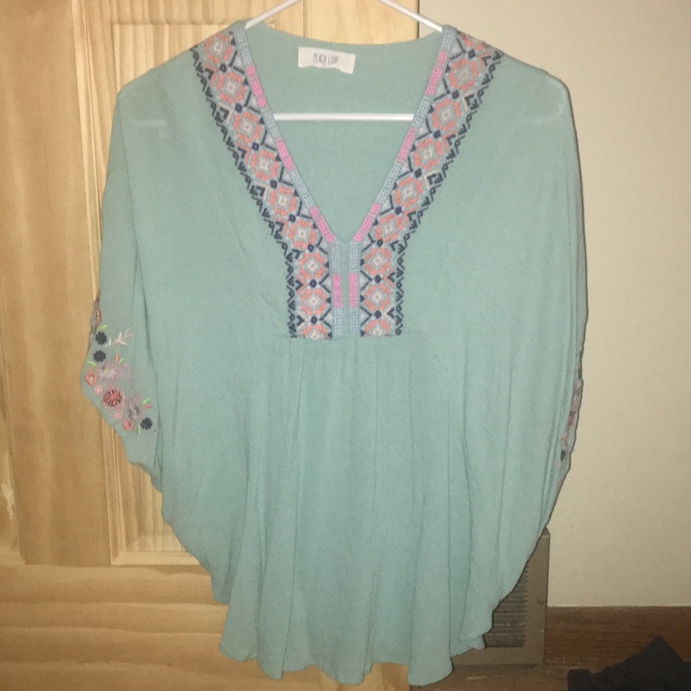 Peach Love Embroidered Tunic